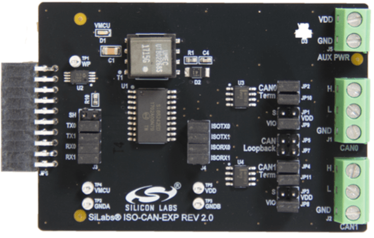 Silicon Labs-Isolated CAN Expansion Board ISOLATED-CAN-EK null 0118 isolated