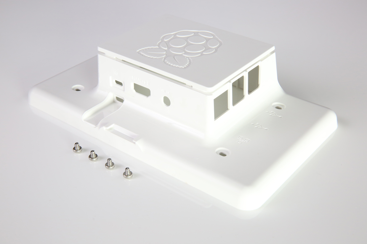 Raspberry Pi Foundation-ASM-1900035-11 | White RP3 + Touchscreen Case null White Touch Screen Case for Raspberry Pi 3