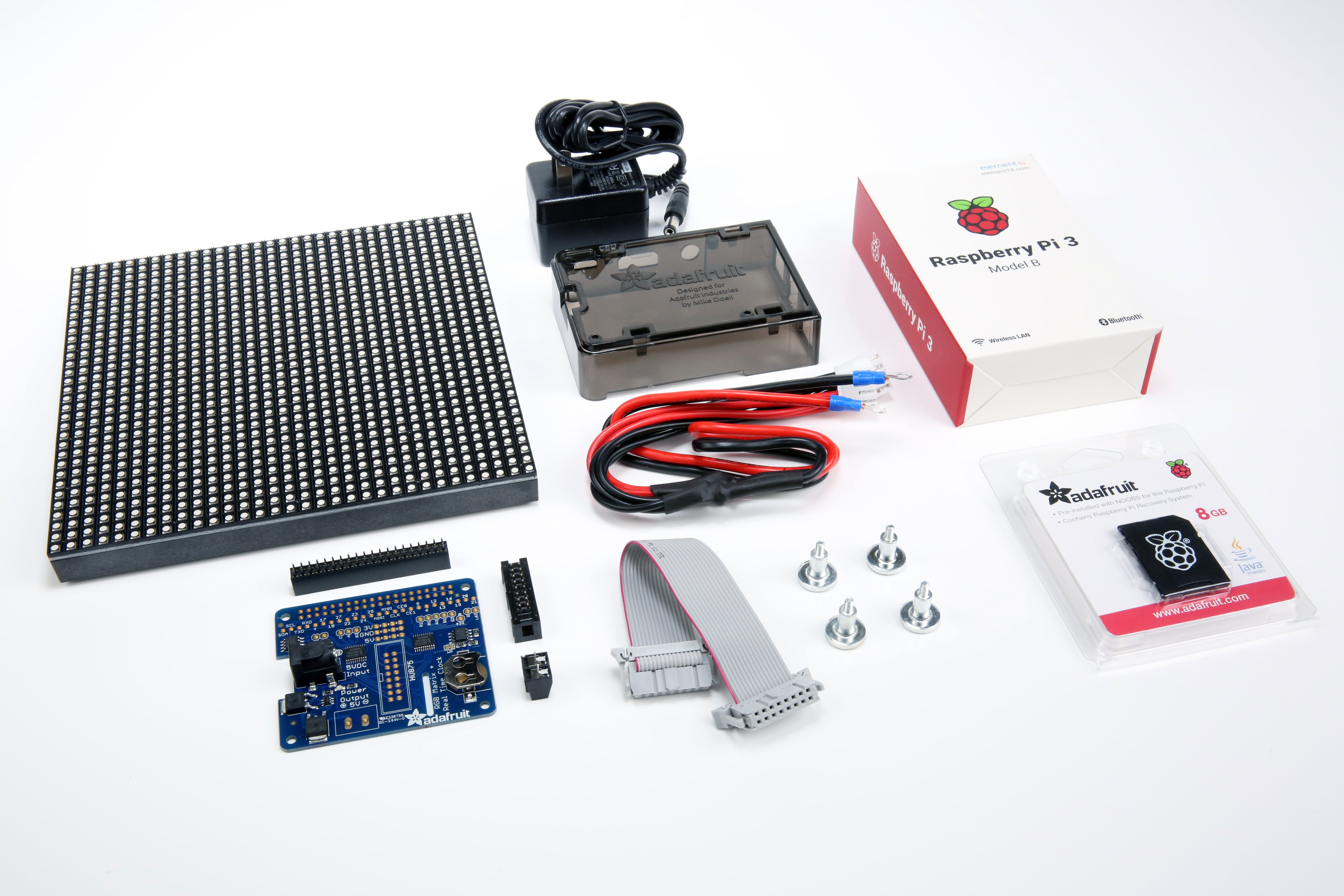 Adafruit Industries-3273 Eingebettete Systementwicklungsboards und -kits Times Square Display Pack Components