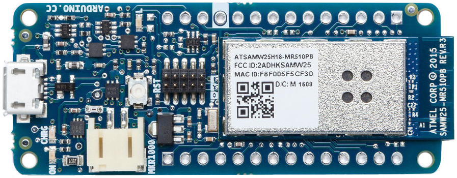 Arduino Corporation-Arduino MKR1000 WiFi (with headers) | ABX00011 RF/Drahtlos-Entwicklungsplatinen und Kits arduino_mkr1000_front2